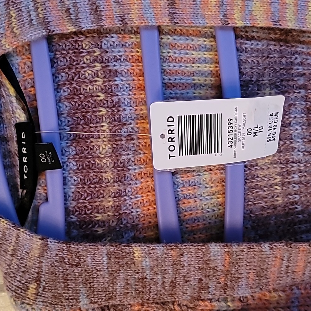 Torrid Multicolor Knit Cardigan - Picture 2 of 3